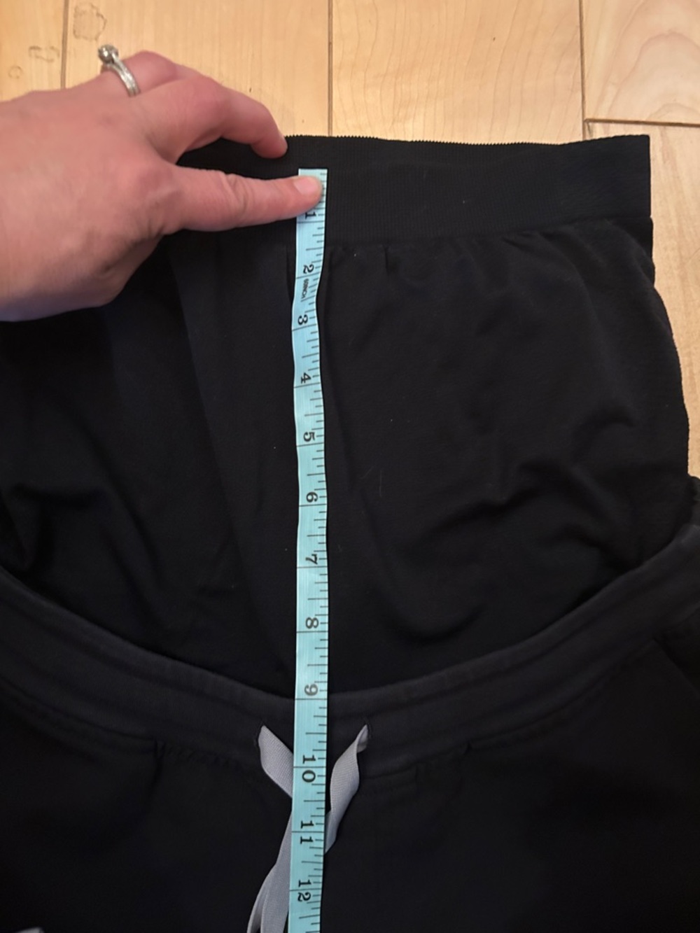 Figs Black Maternity Jogger Scrub Pants Over Belly Size S - Picture 9 of 10